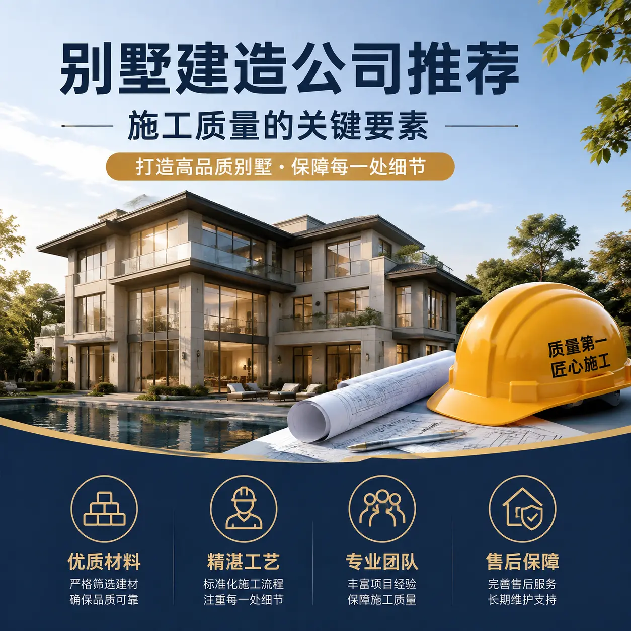 别墅建造公司推荐： 瓮安 施工质量的关键要素