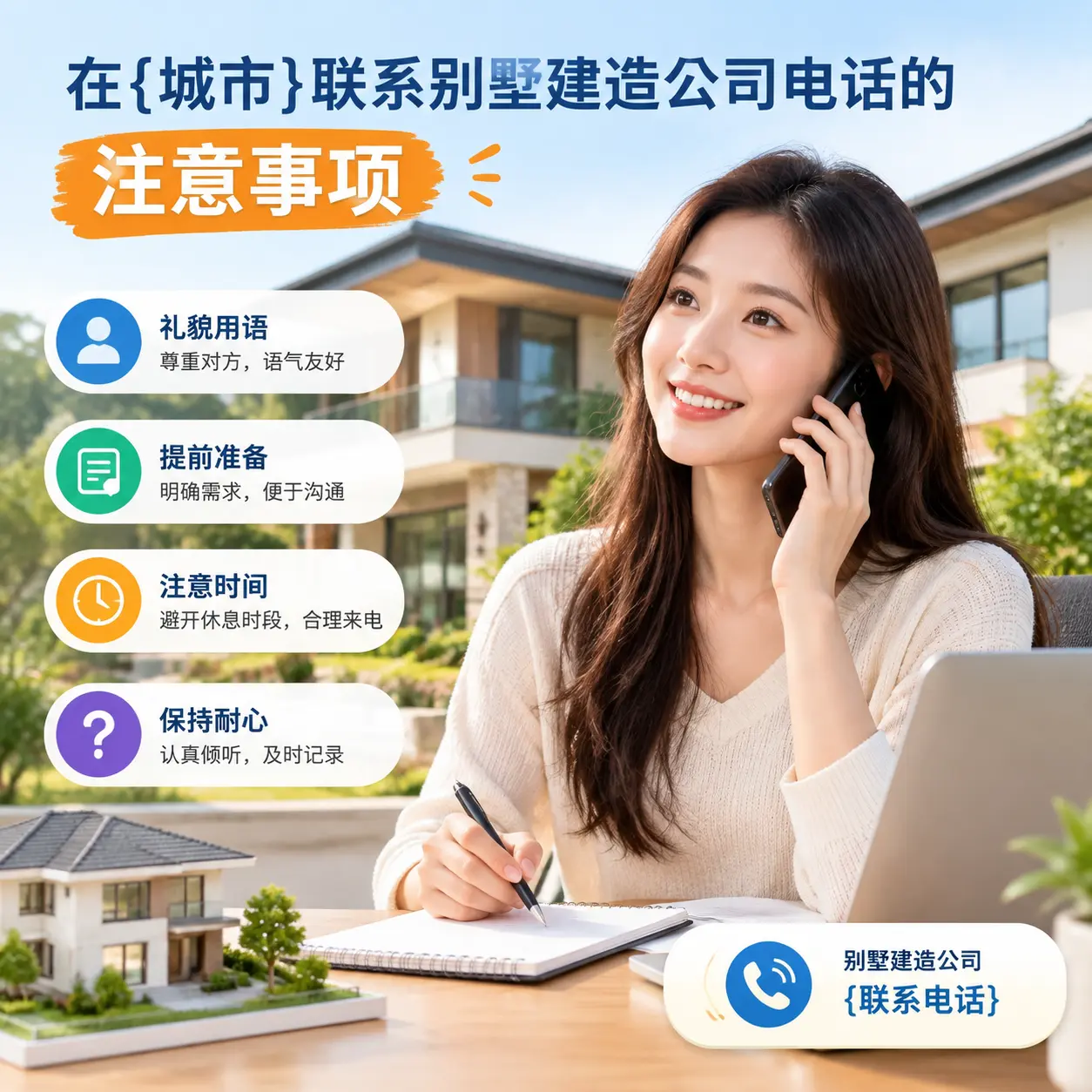 在瓮安联系别墅建造公司电话的注意事项