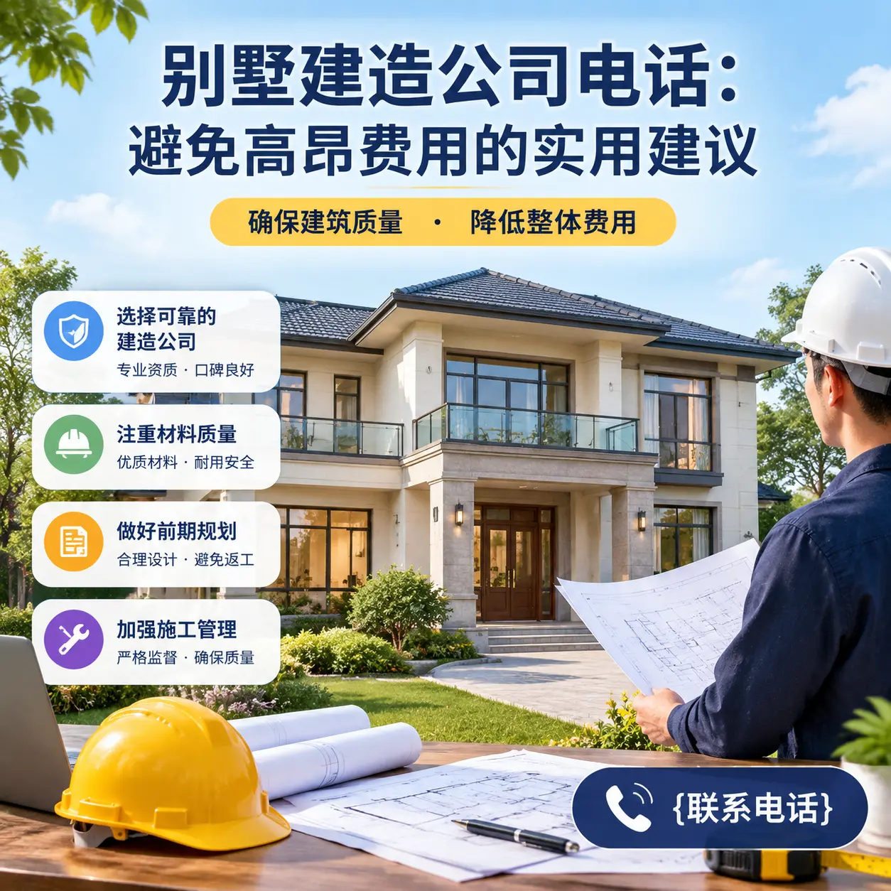 瓮安别墅建造公司电话:避免高昂费用的实用建议