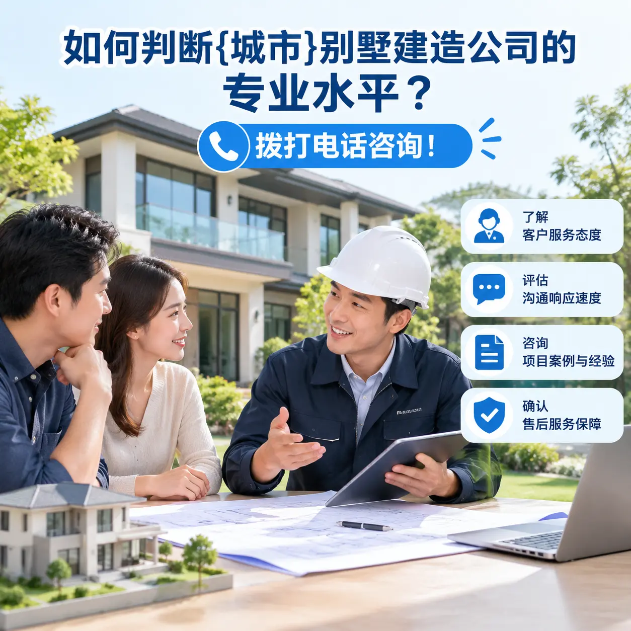 如何判断瓮安别墅建造公司的专业水平?拨打电话咨询!